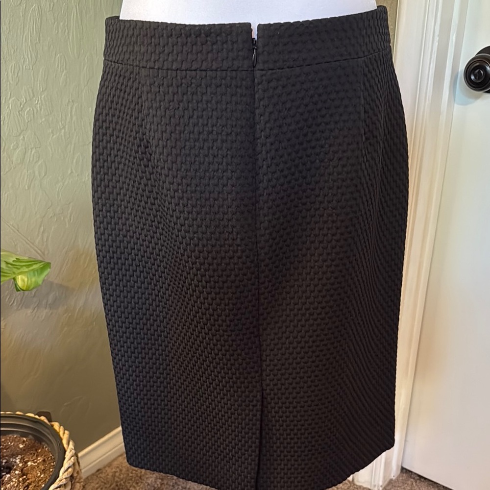 J. Crew Textured Black Pencil Skirt - Picture 6 of 7